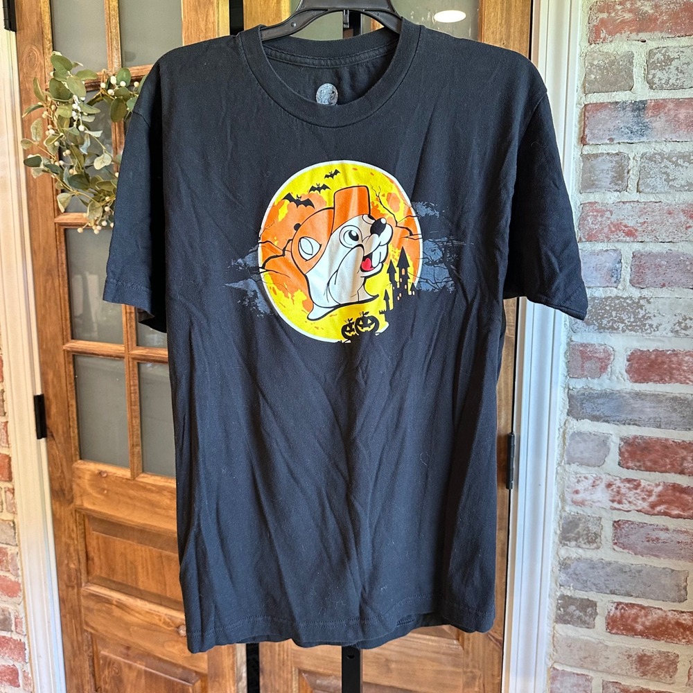 Buc-ee's T-Shirt Unisex Black Halloween Let's Boo This Graphic Tee Gorpcore L
